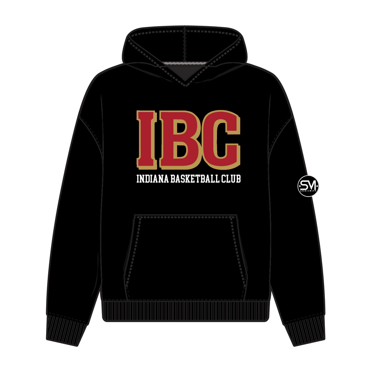 Indiana Basketball Club Cotton Hoodie - Black