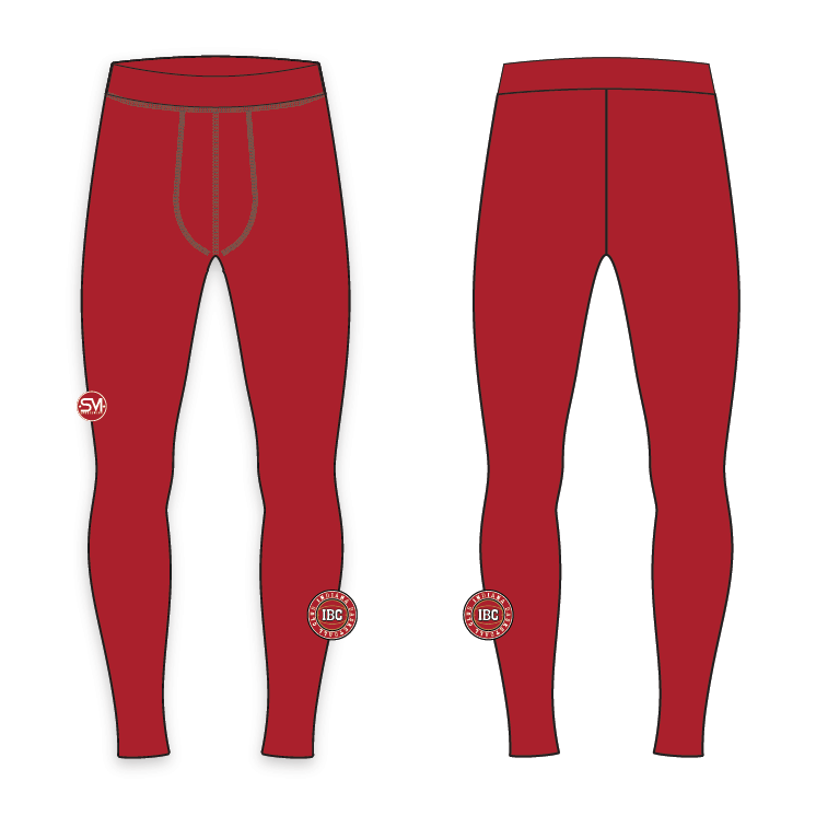 Indiana Basketball Club Compression Leggings - Red