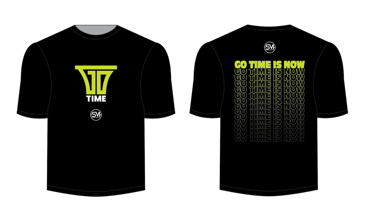 Go Time Is Now - Black T Shirt