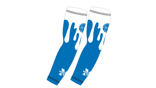 Memorial Basketball Drip Shooting Sleeve - Blue/White