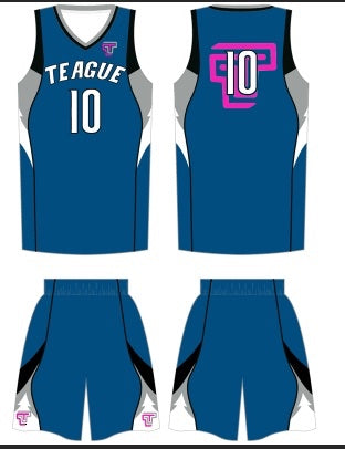 One Sided Basketball Uniforms