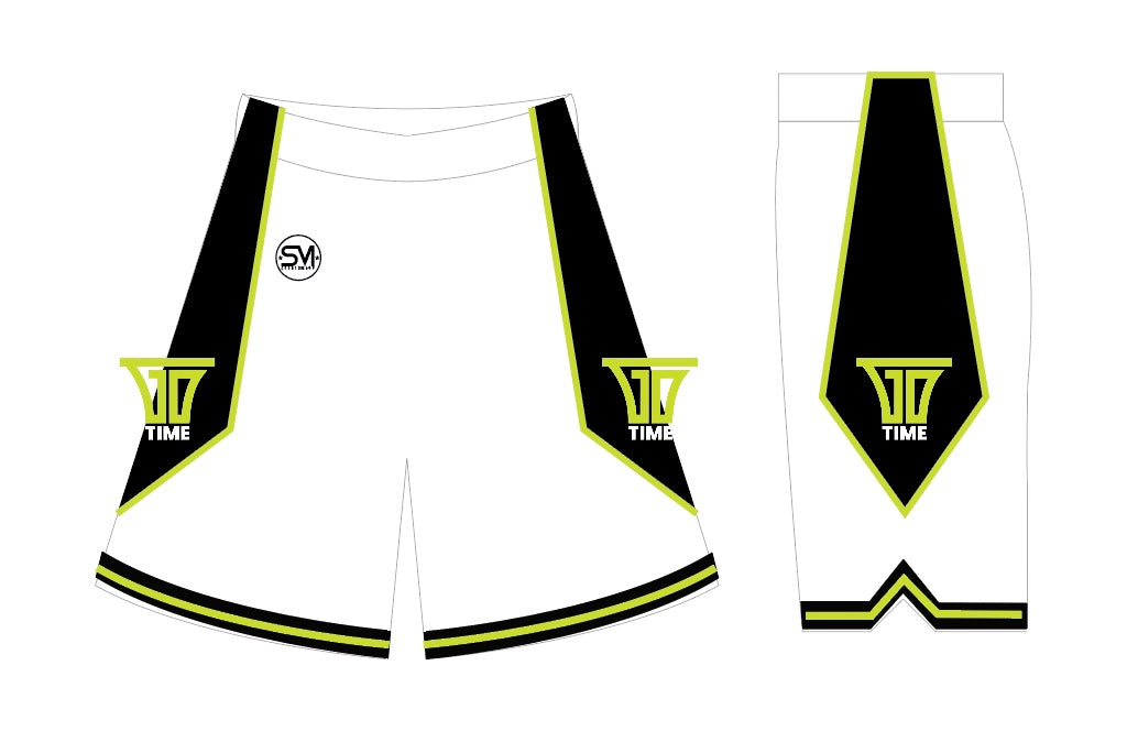 Go Time Basketball - White Shorts