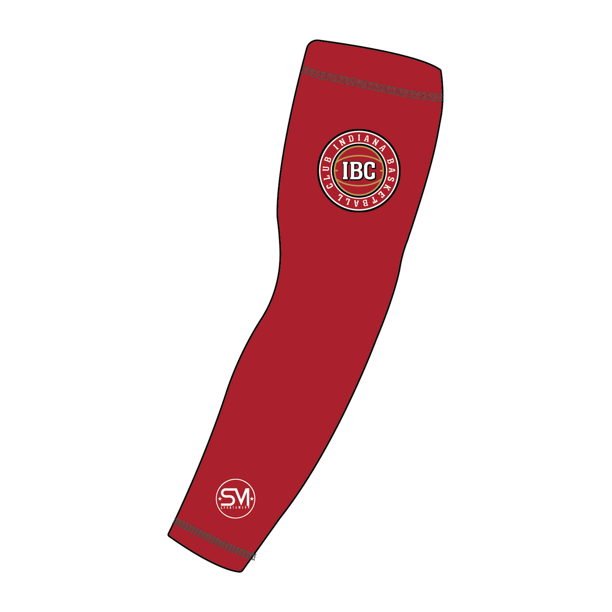 Indiana Basketball Club Compression Arm/Leg Sleeve - Red