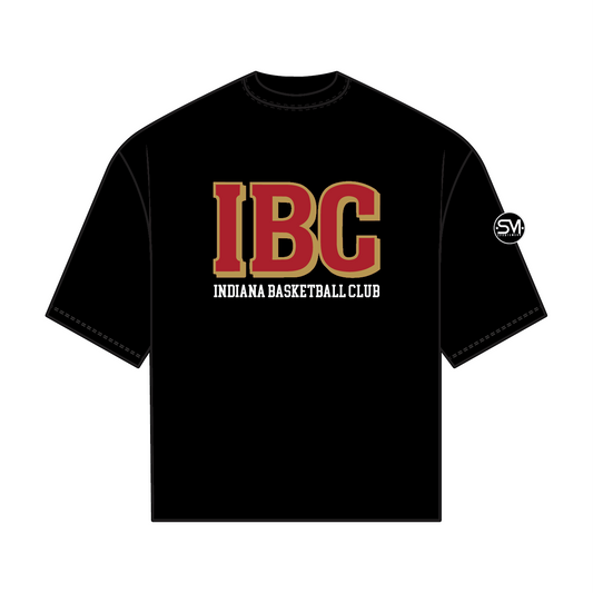 Indiana Basketball Club Oversized Cotton T Shirt - Black
