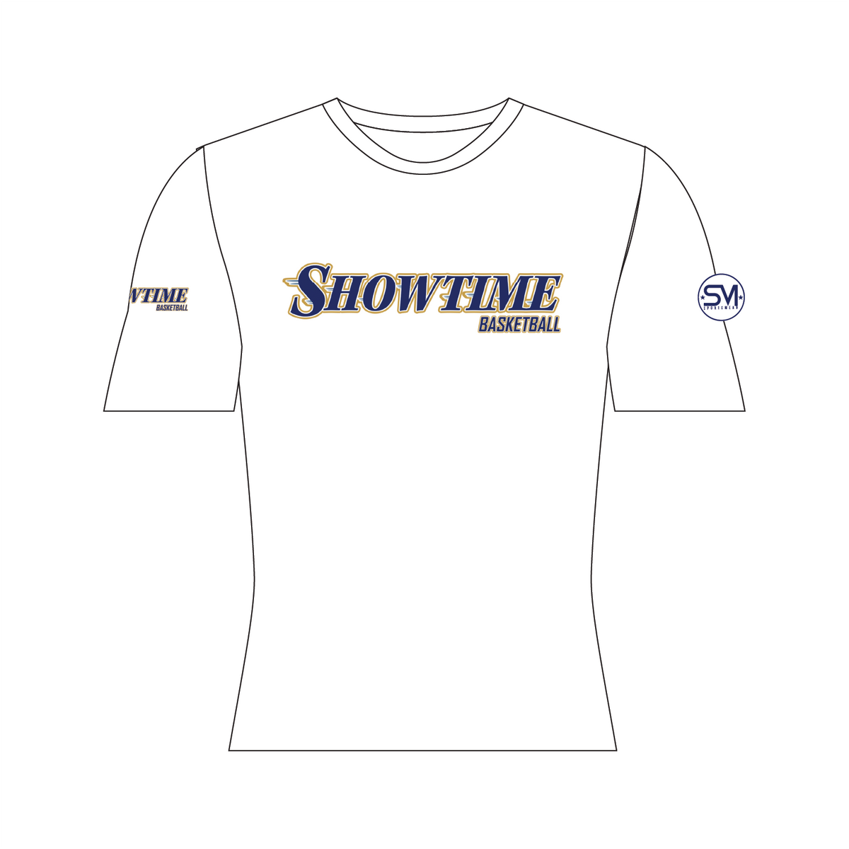 Showtime Basketball Compression Shirt - White