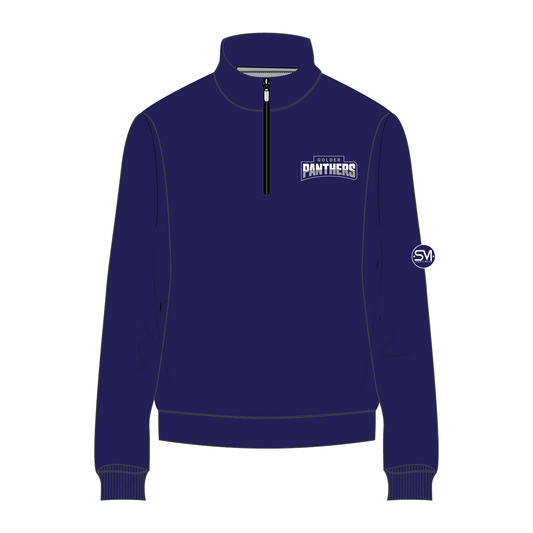 Golder College Prep Logo Quarter Zip - Purple