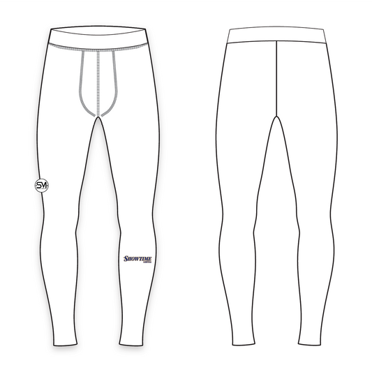 Showtime Basketball Compression Leggings - White