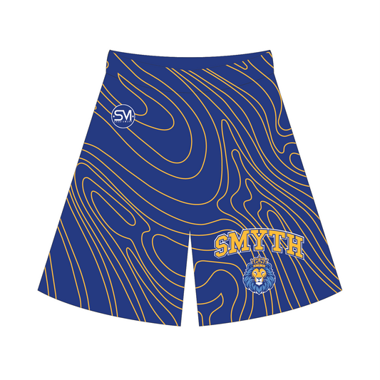 Smyth Elementary - Mesh Swirl Shorts - Blue