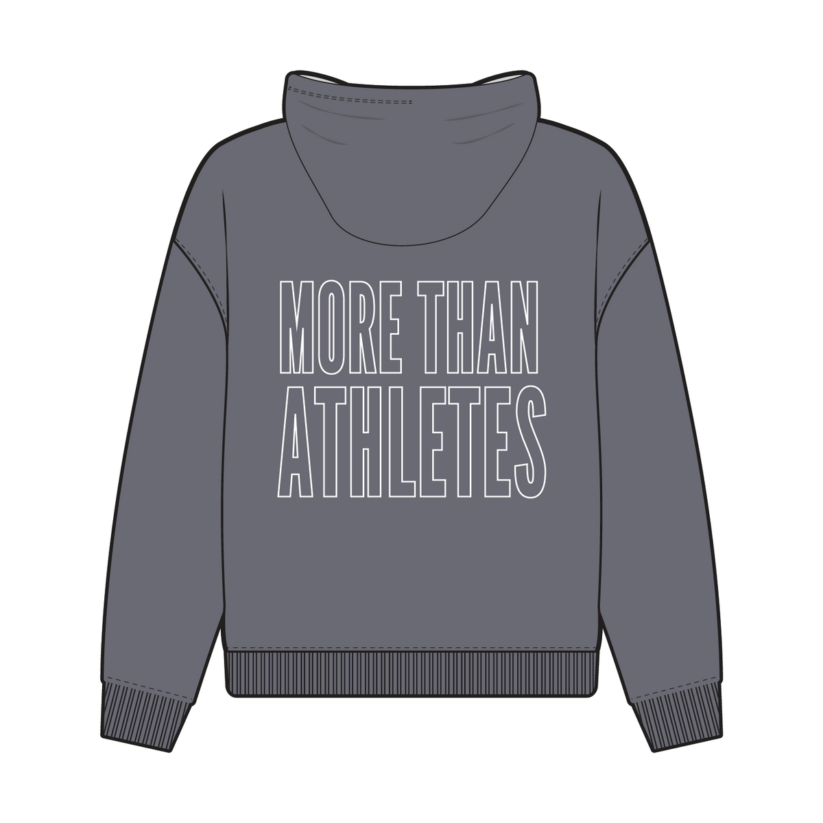 Golder More Than Athletes Hoodie - Grey