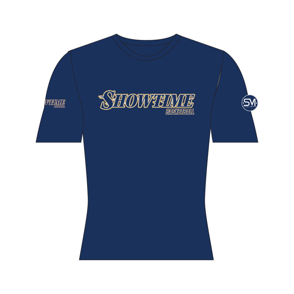 Showtime Basketball Compression Shirt - Blue
