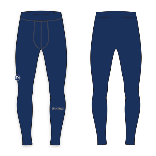 Showtime Basketball Compression Leggings - Blue