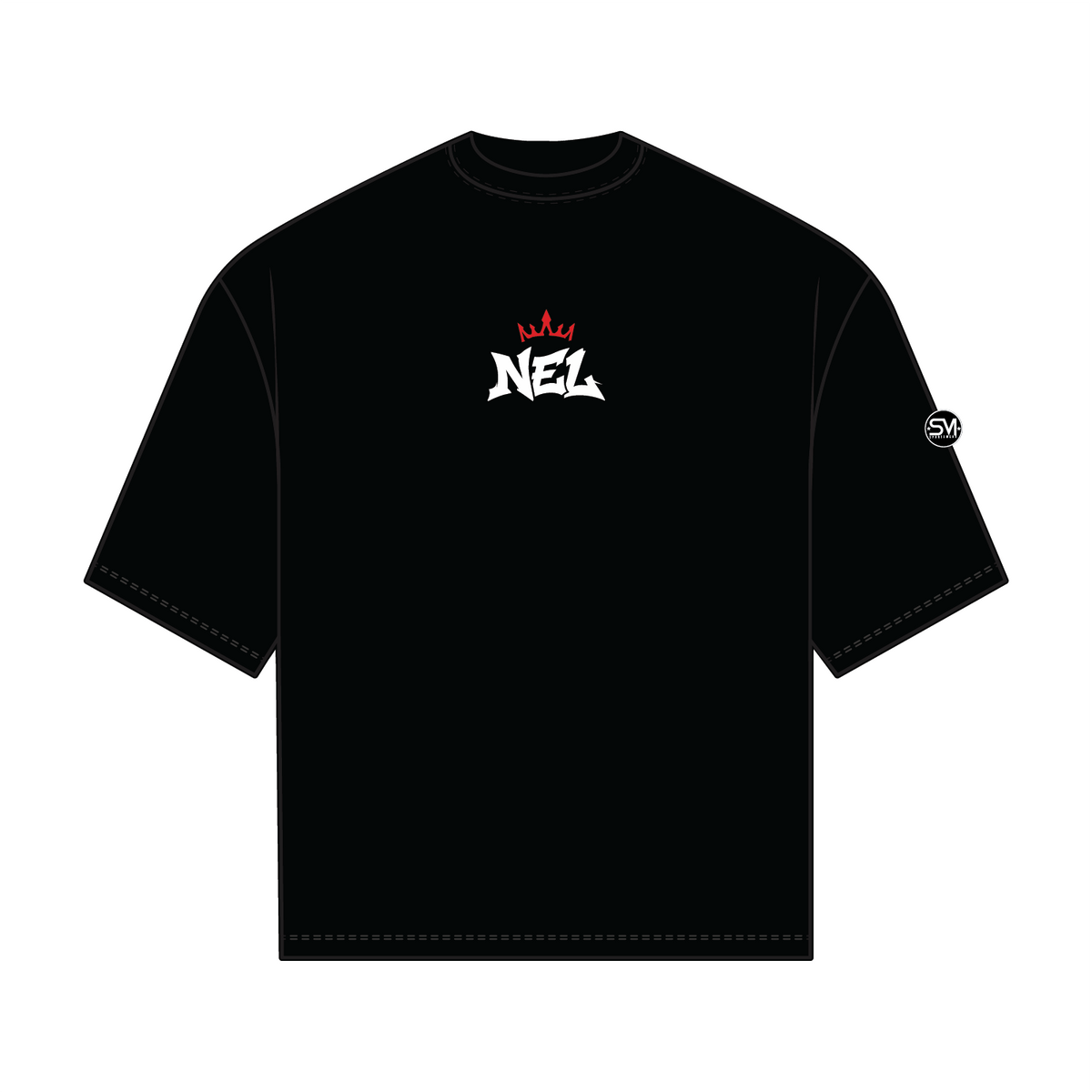 NEL Oversized Cotton T Shirt - Black
