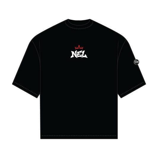 NEL Oversized Cotton T Shirt - Black