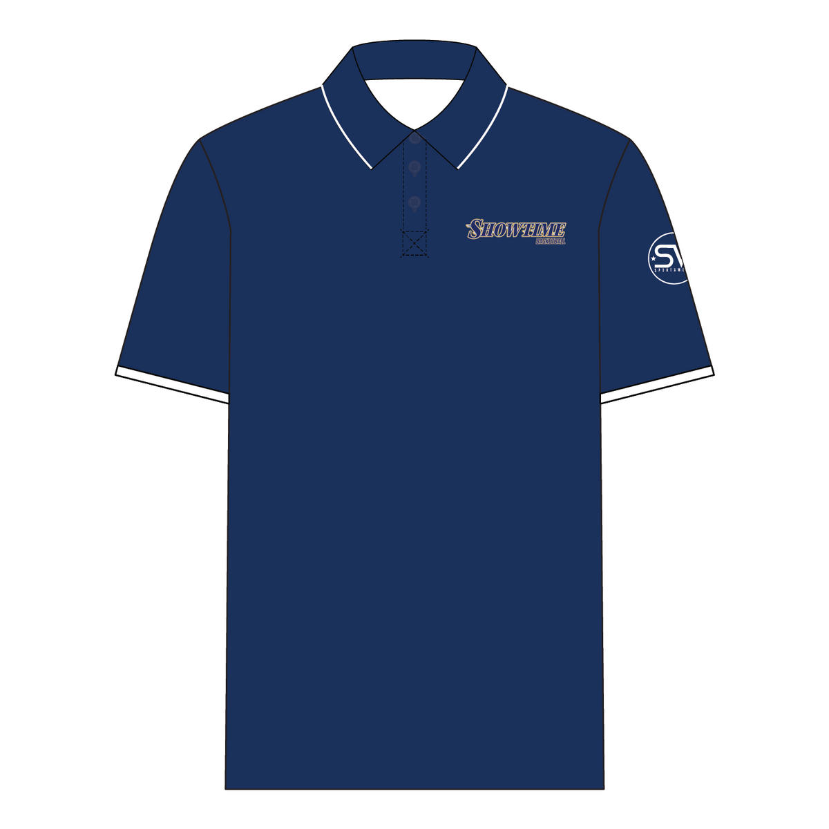Showtime Basketball Polo - Blue