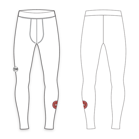 Indiana Basketball Club Compression Leggings - White