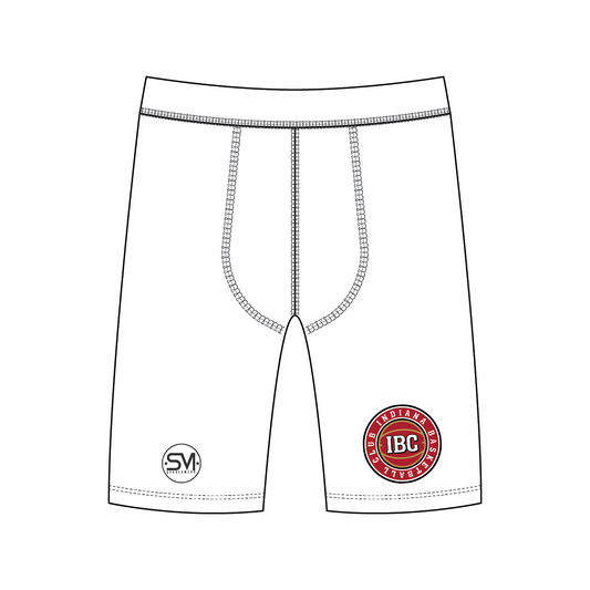 Indiana Basketball Club Compression Shorts - White