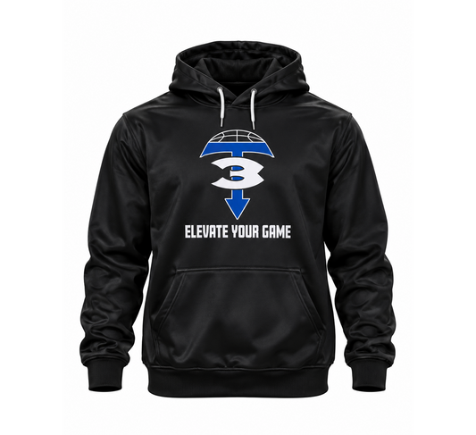 3T Logo Hoodie - Black