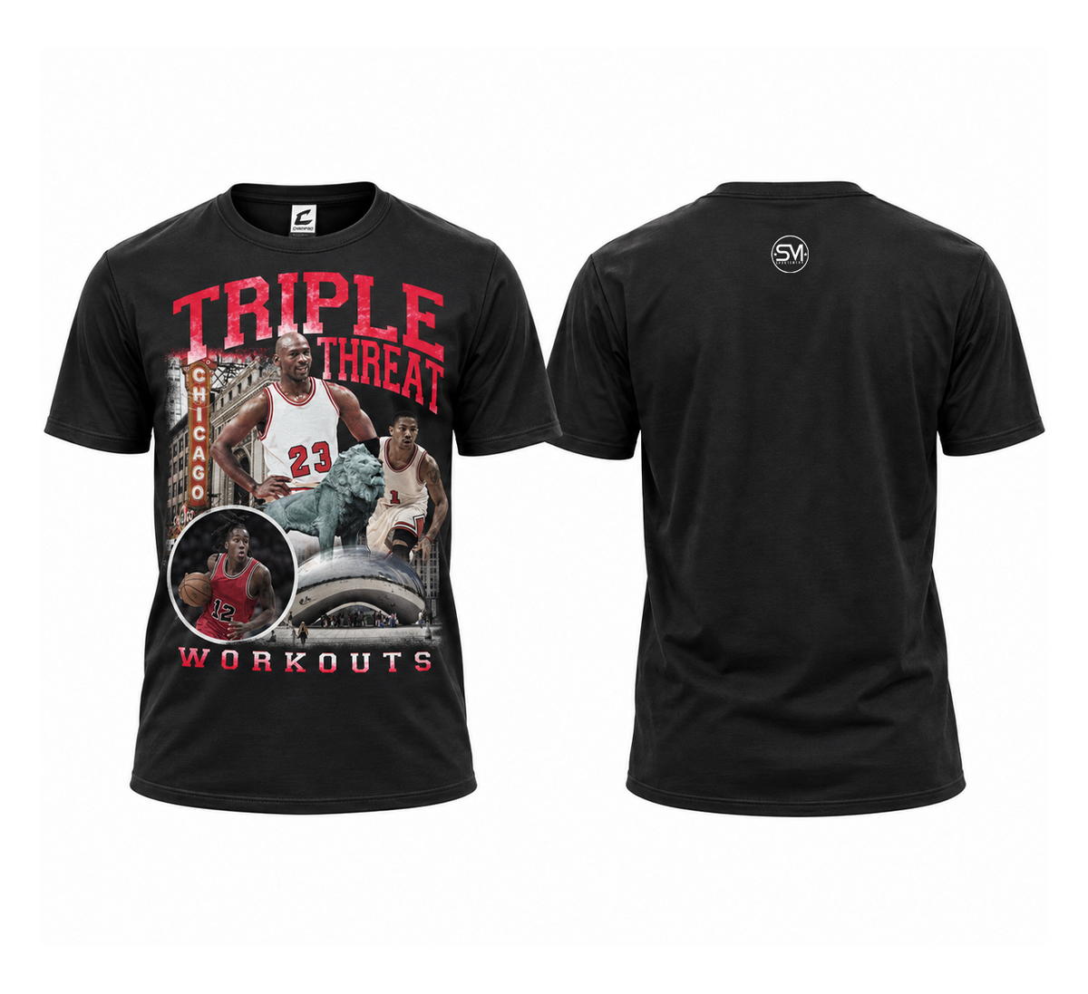 3T Chicago Tee - Black