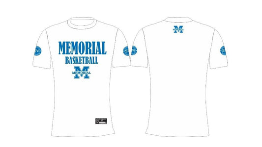 Memorial Basketball Compression Shirt - White