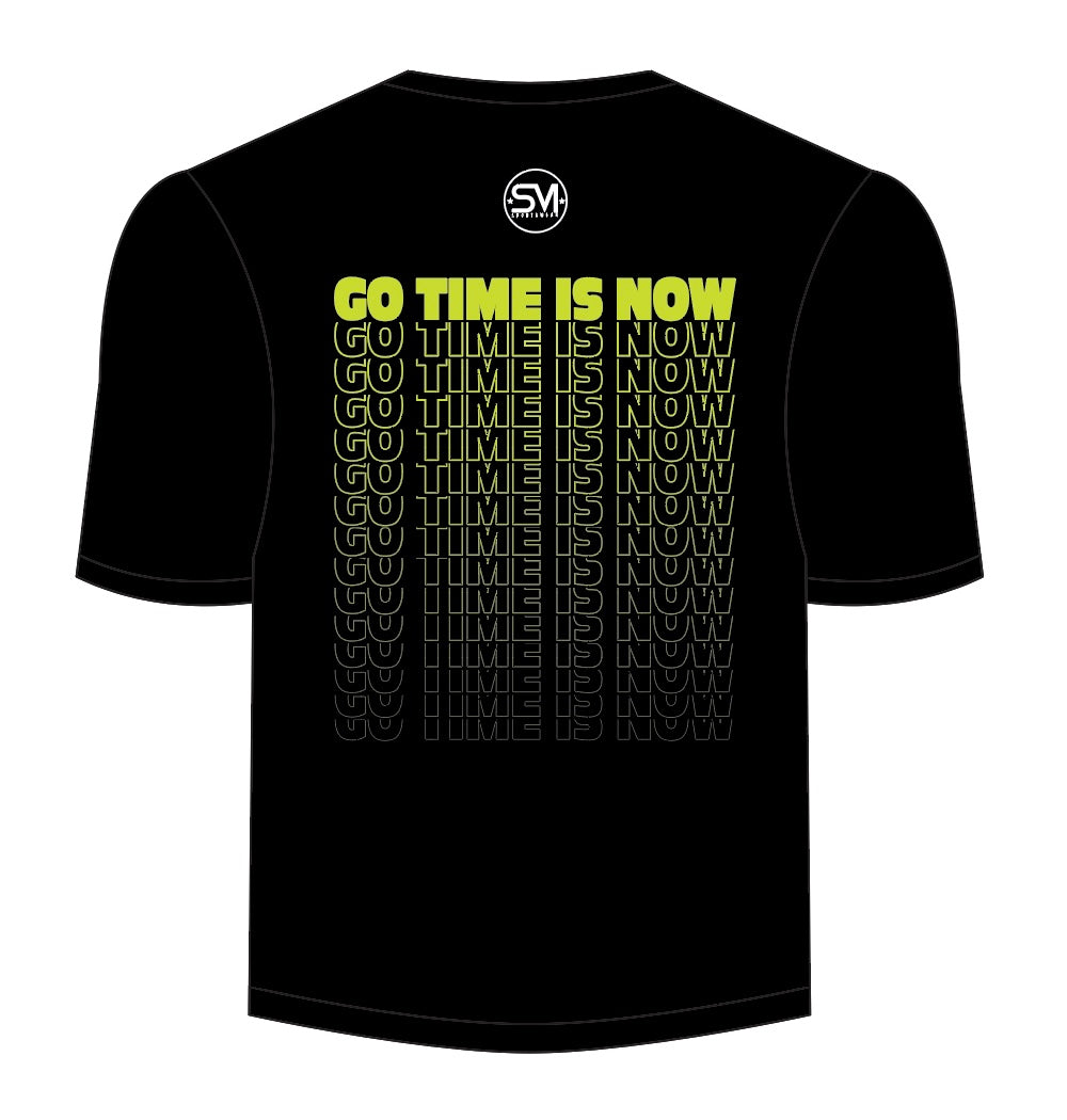 Go Time Is Now - Black T Shirt