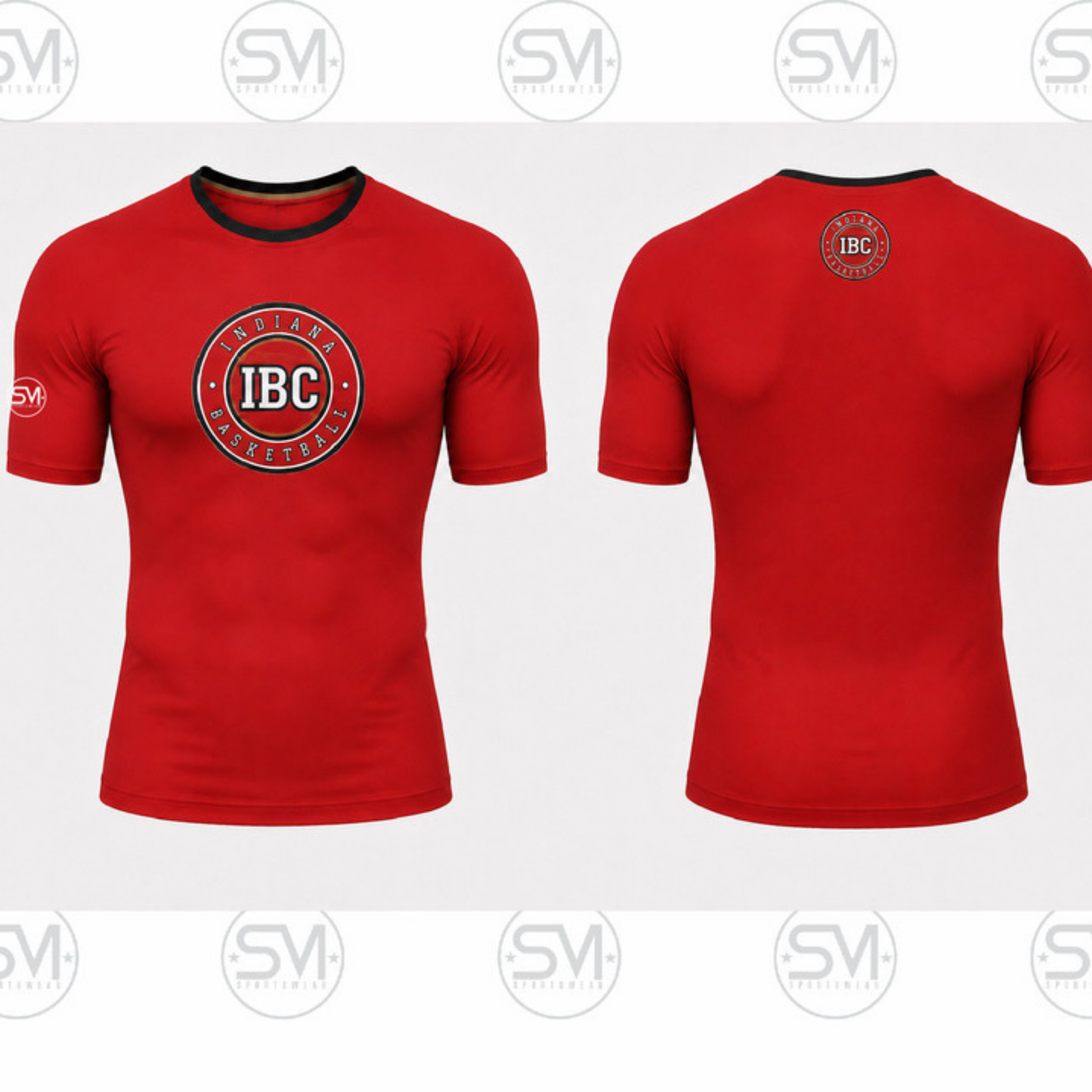 Indiana Basketball Club Compression Shirt - Red