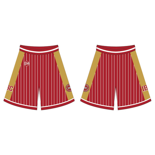 Indiana Basketball Club - Pinstripe Red Shorts