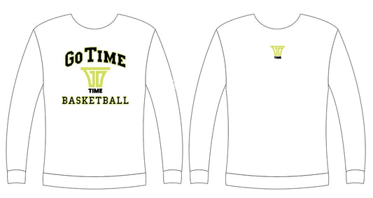 Go Time Basketball Long Sleeve Shirt - White