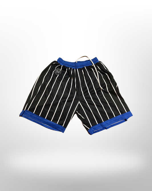 3T Pinstripe Shorts - Black